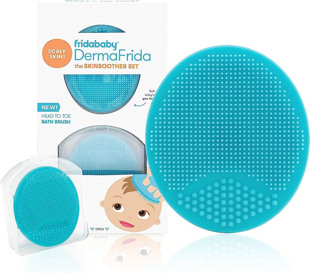 Frida Baby DermaFrida The SkinSoother Baby Bath Silicone Brush| Baby Essential for Dry Skin, Crad... | Amazon (US)