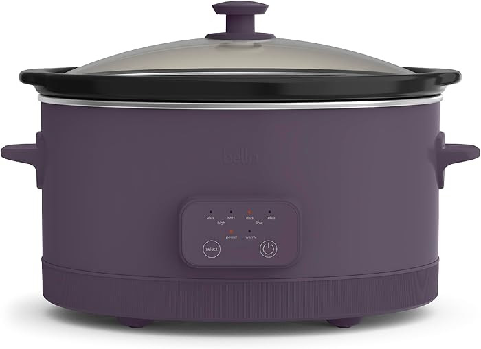 bella 6.0 Qt Programmable Slow Cooker, Ceramic Nonstick Coating, Adjustable Temperature & Cooking... | Amazon (US)