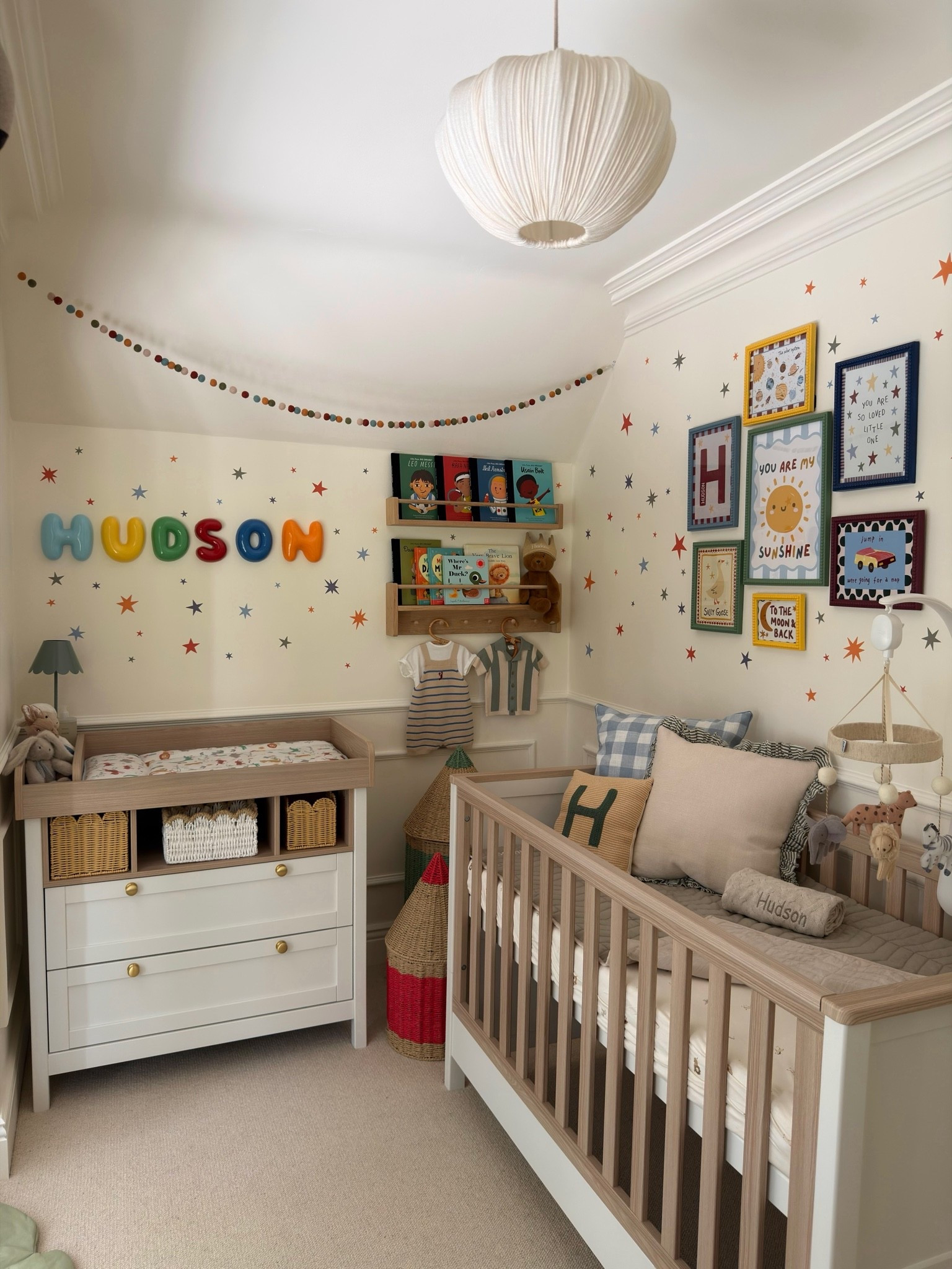 Little nursery refresh!! 🧡💚💙🩵✨