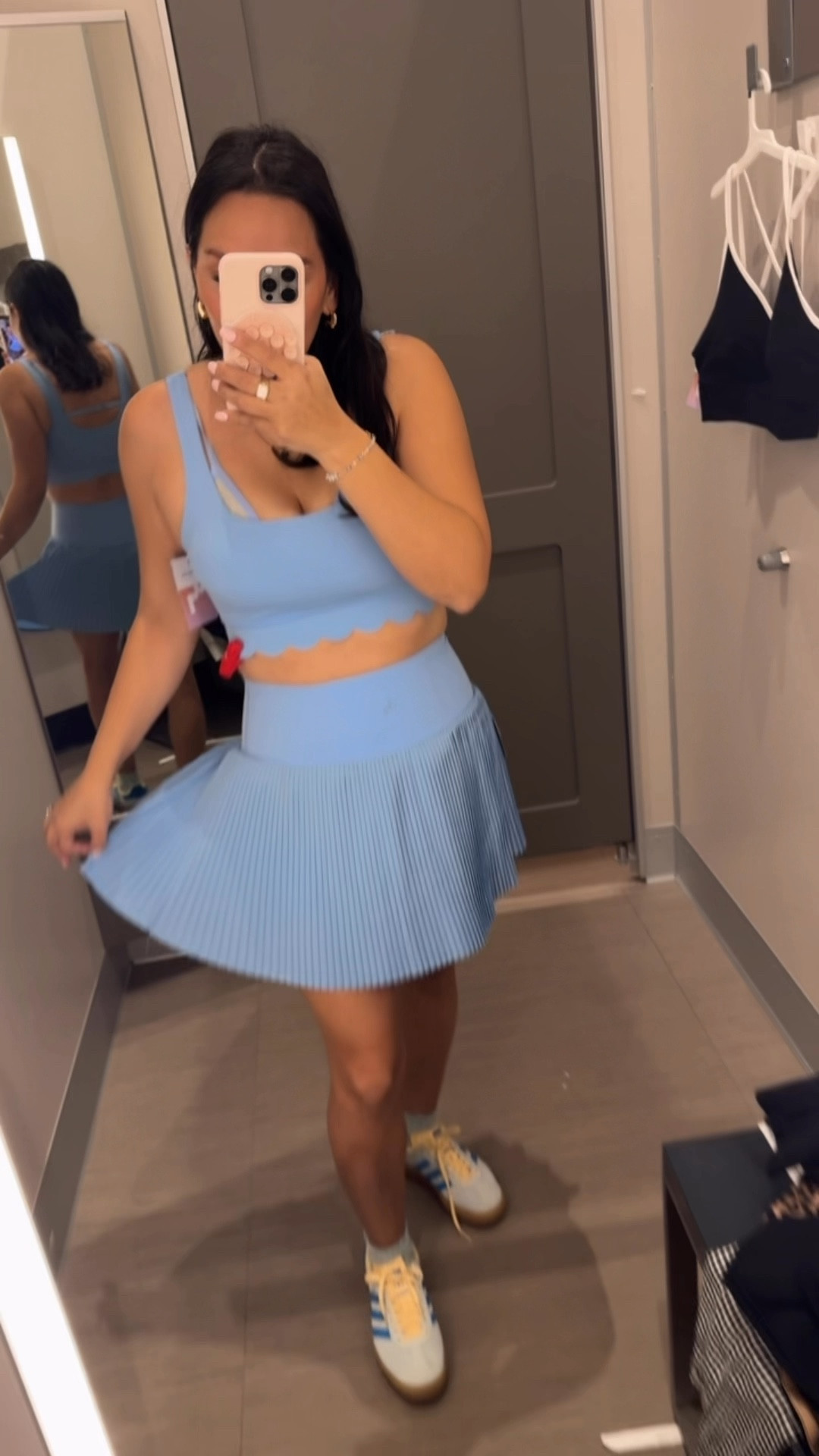 Can’t stay away from these adorable scallop detailed sets from @target Throw a denim jacket over top or a crew top and you’ve got an ootd 👏🥰  
I will say the skirt runs a little long which is good if you’re looking for my coverage! 


#LTKPetite #LTKActive #LTKWatchNow