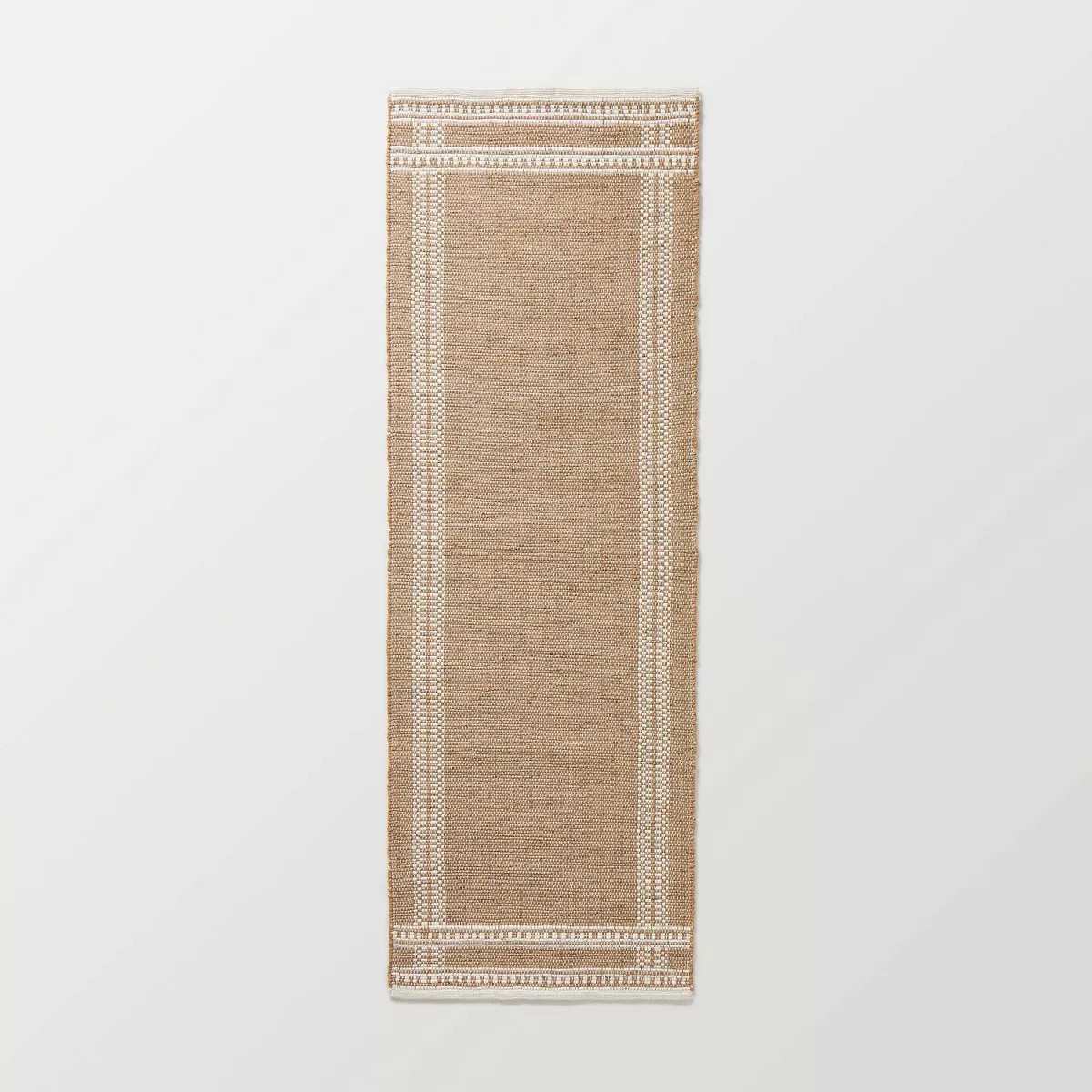 3'x5' Border Plaid Handmade Jute Woven Accent Rug Natural/Cream - Hearth & Hand™ with Magnolia:... | Target