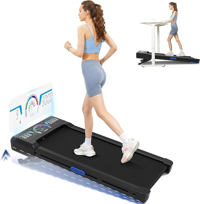 TRAILVIBER Walking Pad Treadmill with 12% 9-Level Auto Incline, 450 lbs Capacity RGB LED Screen, ... | Amazon (US)