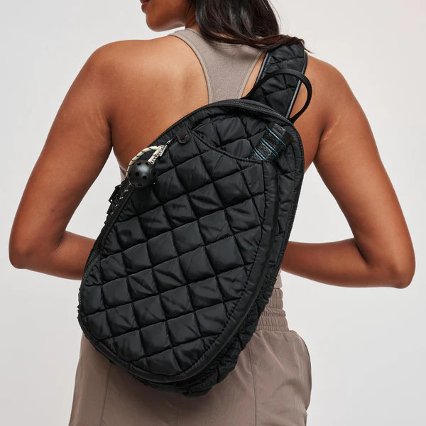 Match Point - Quilted Puffer Pickleball & Paddle Tennis Sling Backpack | Sol and Selene