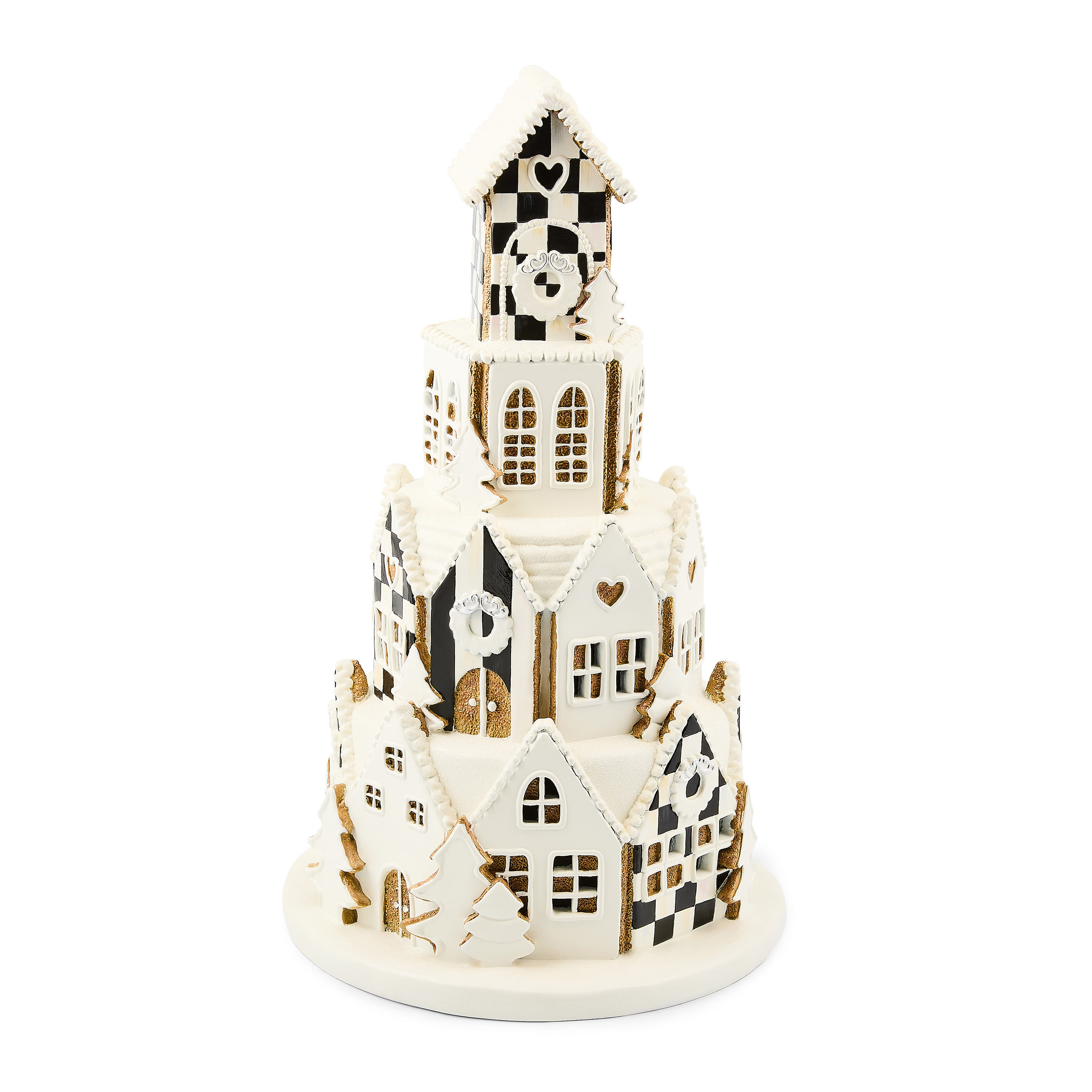 MacKenzie-Childs Gingerbread Round Illuminated Village | MacKenzie-Childs