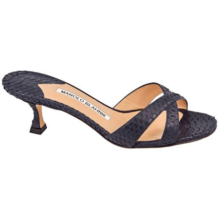 Manolo Blahnik Ladies Navy Callamu Open Toe Sandals Brand Size 35 ( US Size 5 ) | Walmart (US)