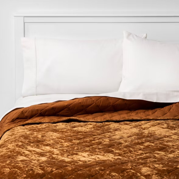 Threshold™ Velvet Diamond Stitch Quilt | Target