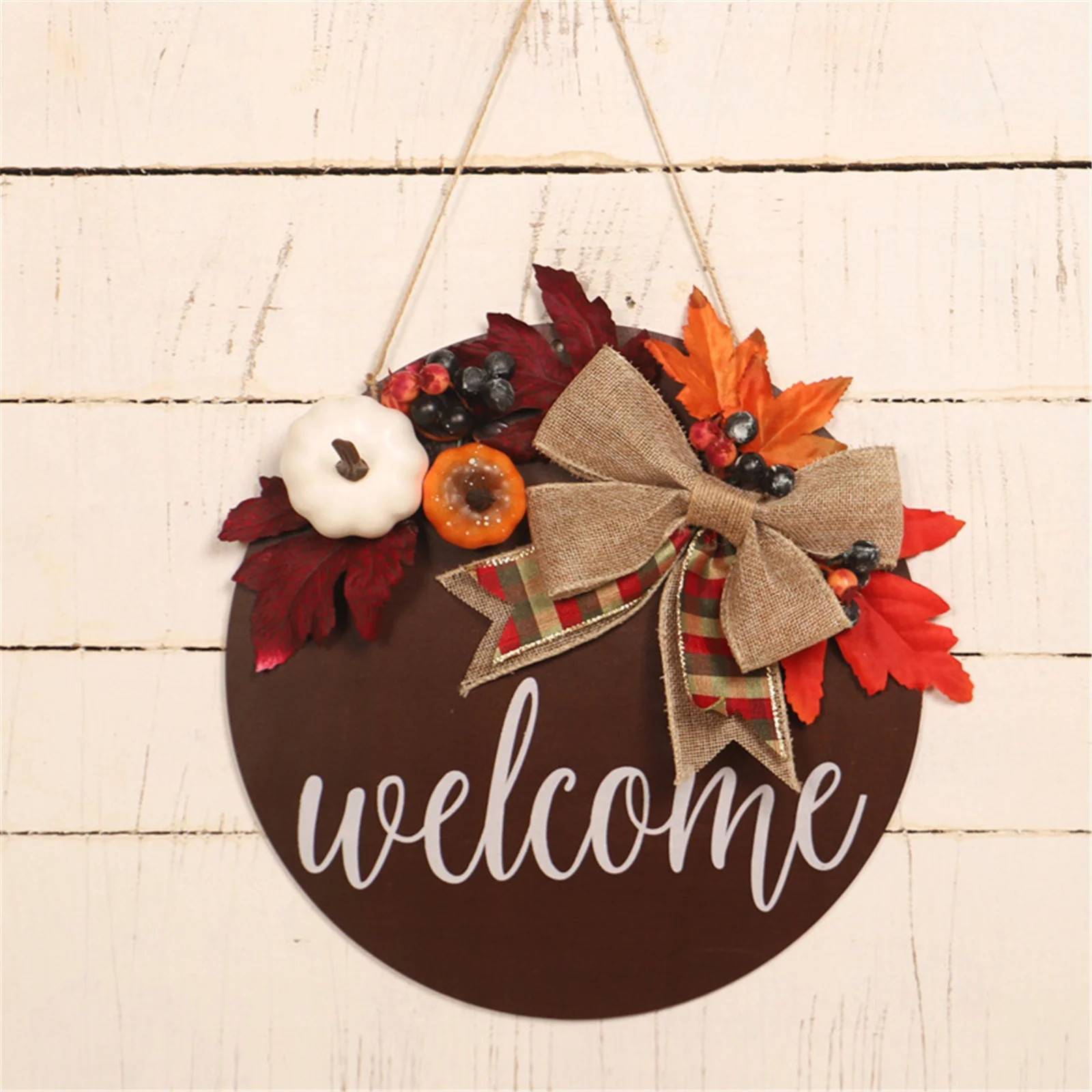 zanvin Fall Decorations for Home ,Fall Decor, Bowknot Wall Hanging Doorplate Simulation Maple Lea... | Walmart (CA)