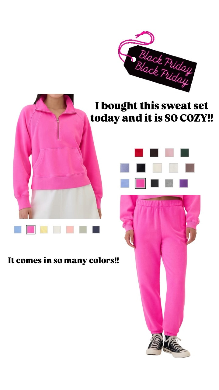 This sweat set is so cozy and comes in so many cute colors and is on such a good sale!!! 

#LTKGiftGuide #LTKFindsUnder100 #LTKSaleAlert