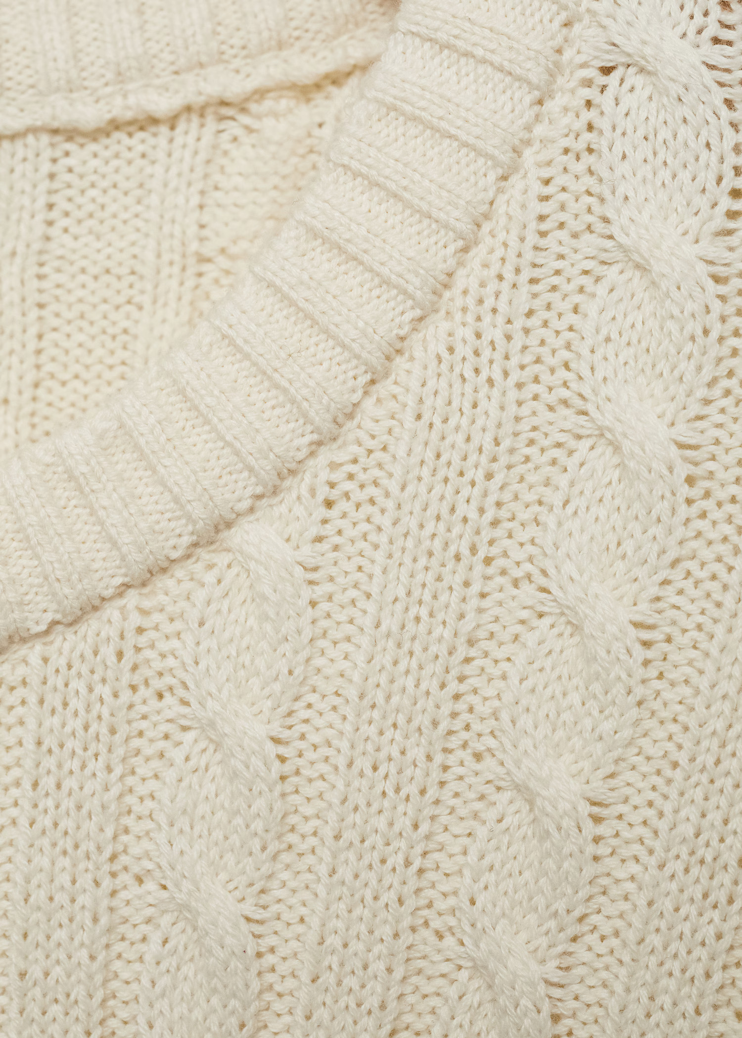 Cable-knit cotton-blend sweater | Mango (US/MX/AU)