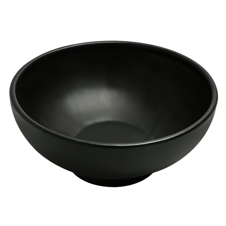 Better Homes & Garden Matte Black Round Ceramic 9.4" Decorative Bowl | Walmart (US)