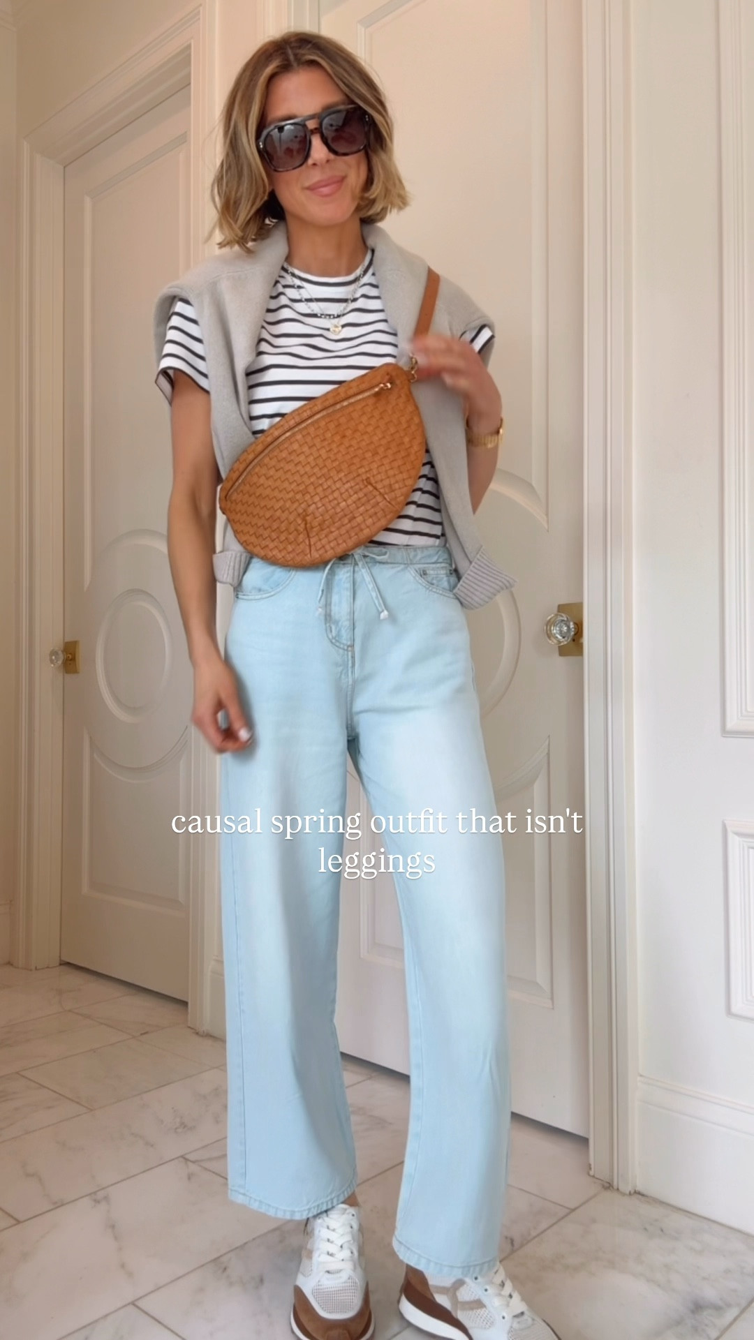 Causal spring outfit. Love these lounge pants. 