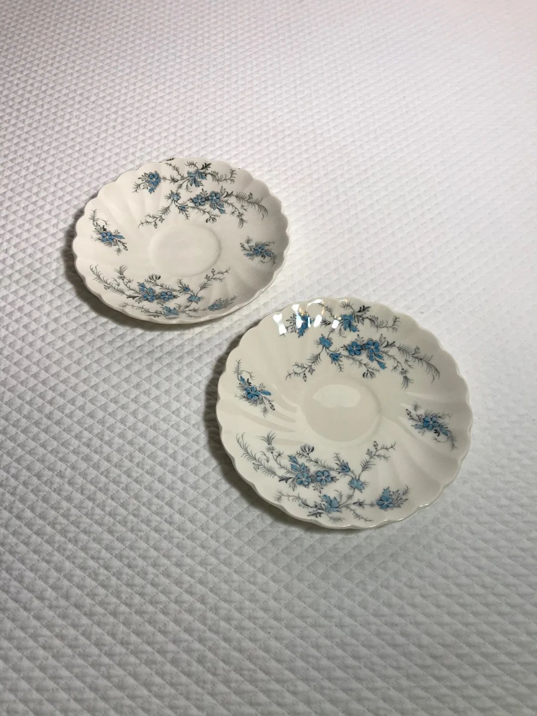 Set of 2 Myott "Forget Me Not" Staffordshire Ware 6" saucers | Etsy (US)