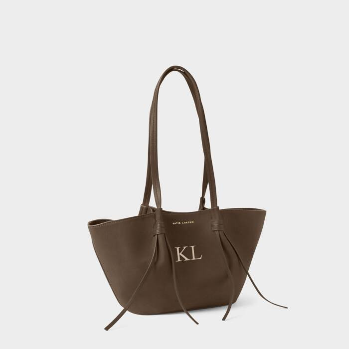 Celina Small Tote Bag in Chocolate Suedette | Katie Loxton Ltd. (UK)