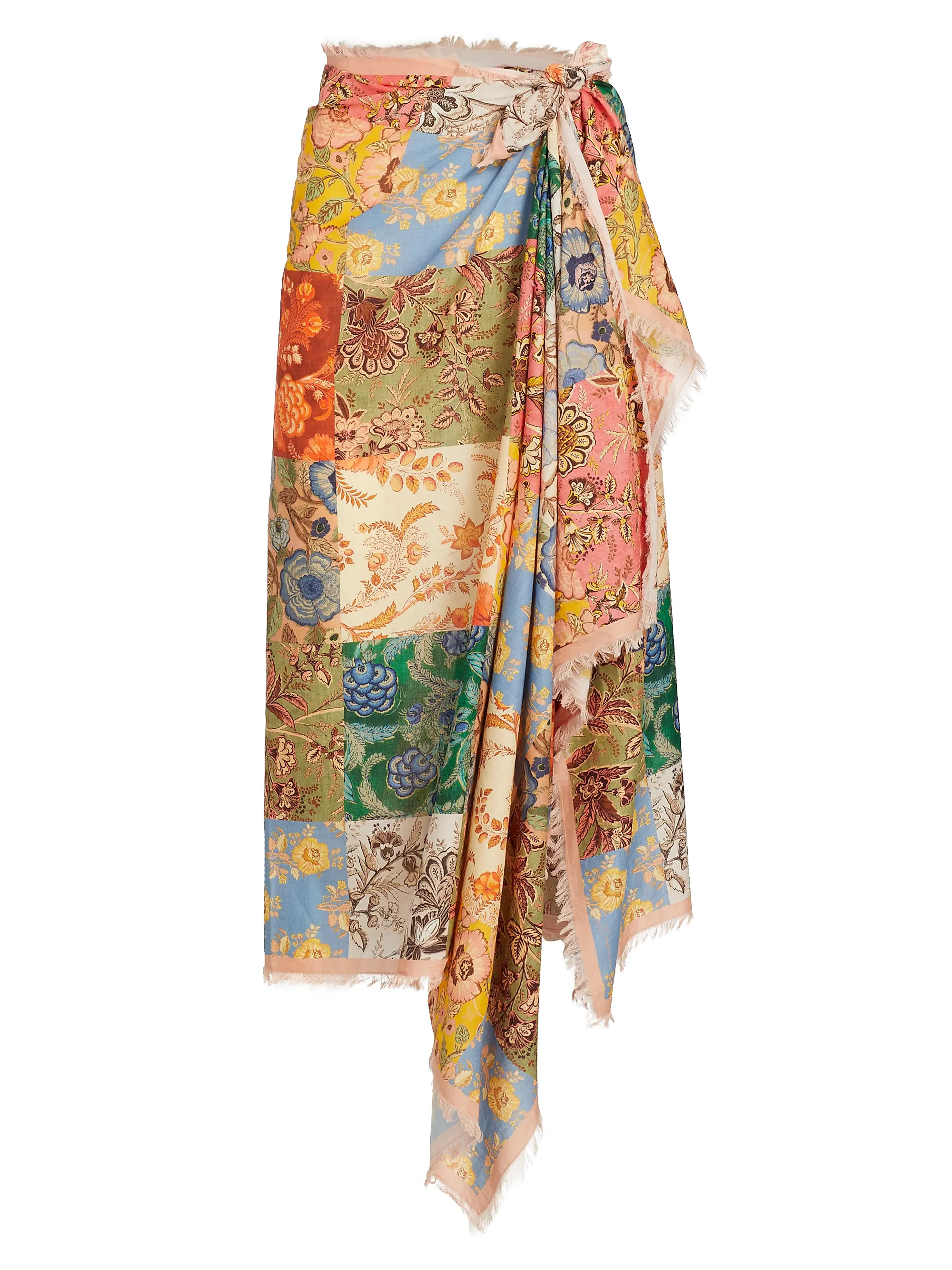 Patchwork Print Cotton Pareo | Saks Fifth Avenue