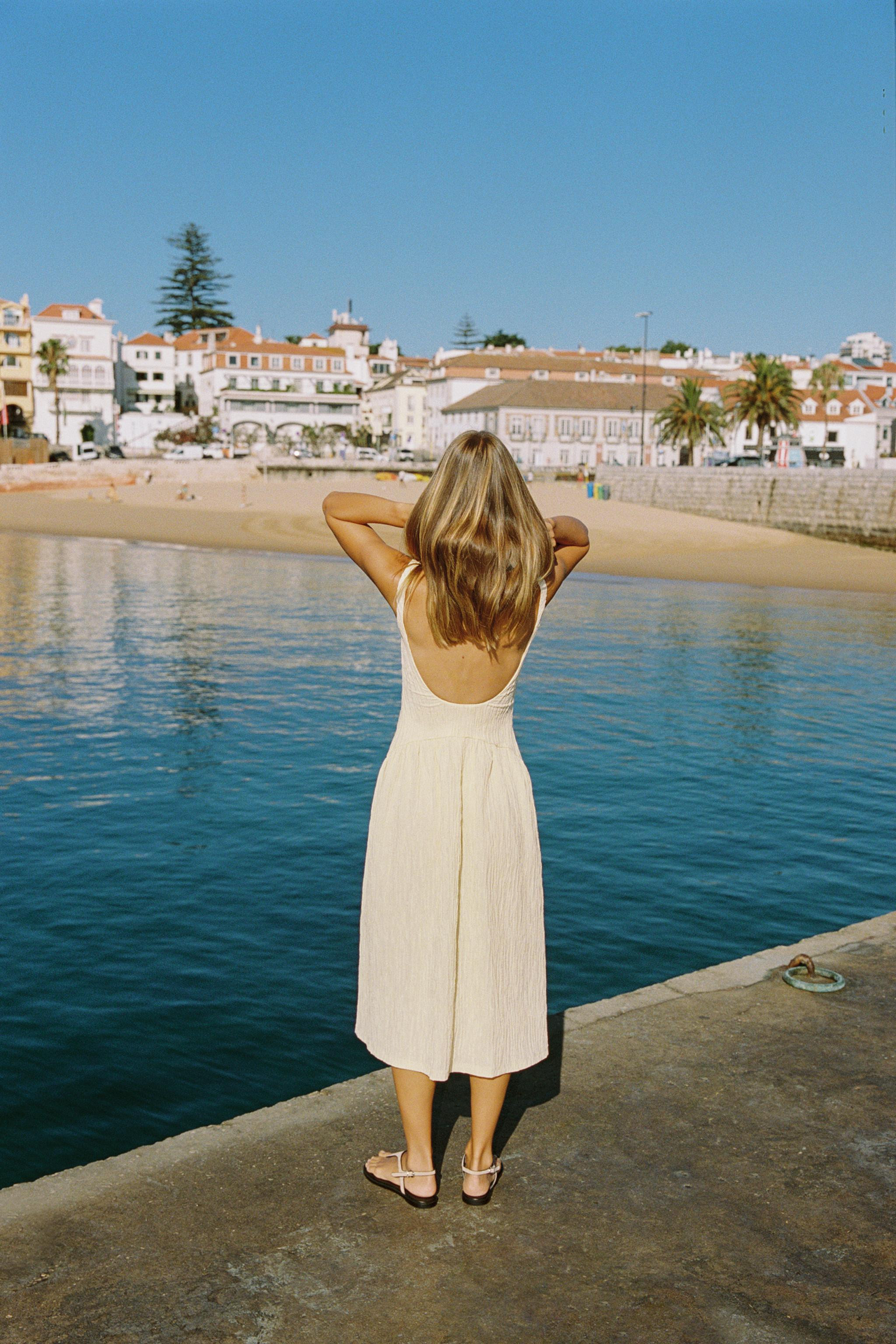 TEXTURED STRAPPY DRESS | Zara UK