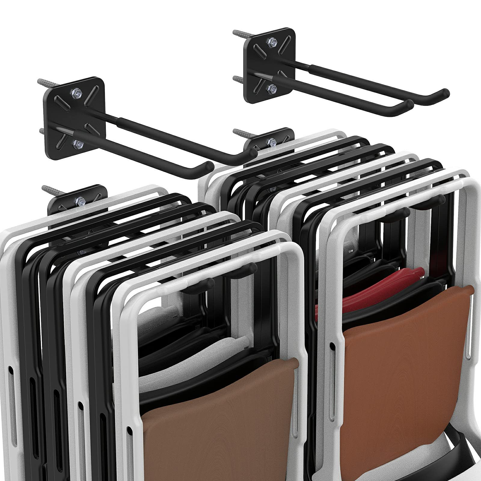 Garage Hooks, Heavy Duty Garage Hooks -12.4 Inch Wall Mount Hangers for Chairs, Power Tools, Gard... | Amazon (US)