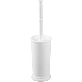 mDesign Toilet Bowl Brush and Holder - Covered Bathroom Toilet Brush - Standing Toilet Bowl Scrub... | Amazon (US)