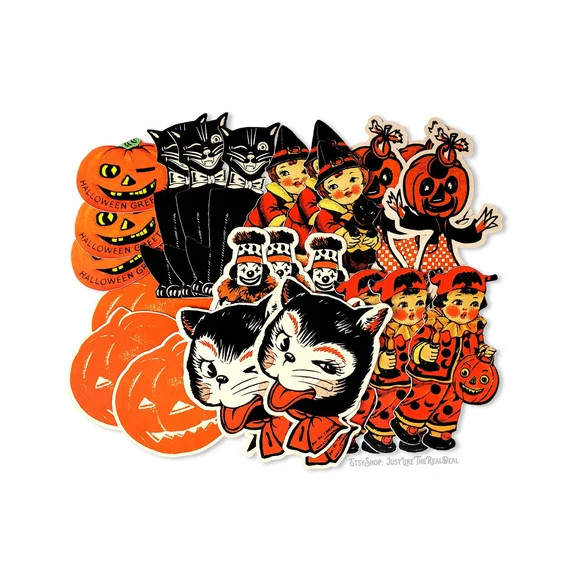 Vintage Halloween Die Cut High Quality Reproductions | Etsy | Etsy (US)