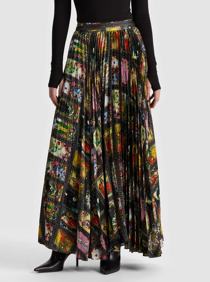 KATZ PLEATED MAXI SKIRT | Alice + Olivia