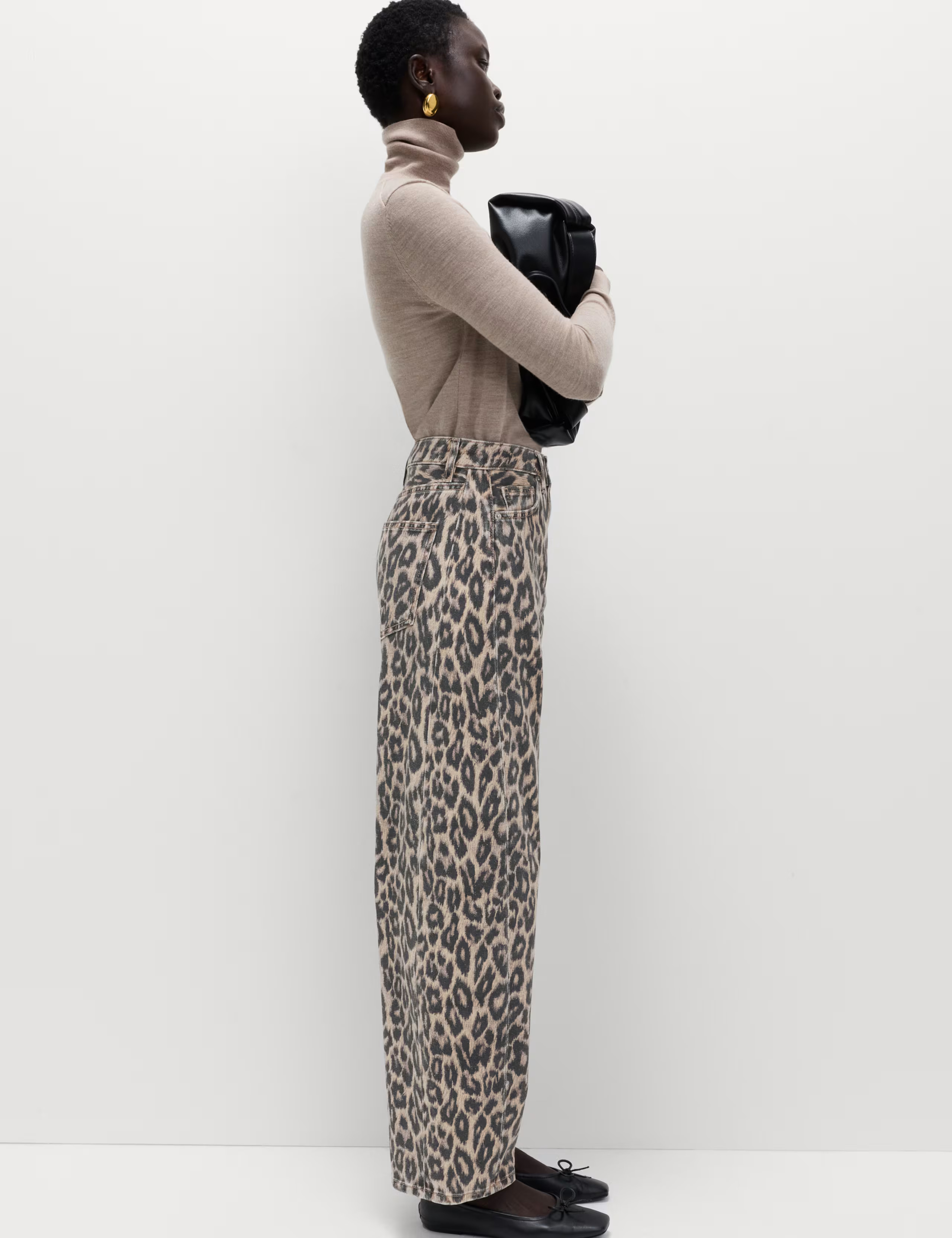 Mid Rise Animal Barrel Jeans | Marks & Spencer (UK)