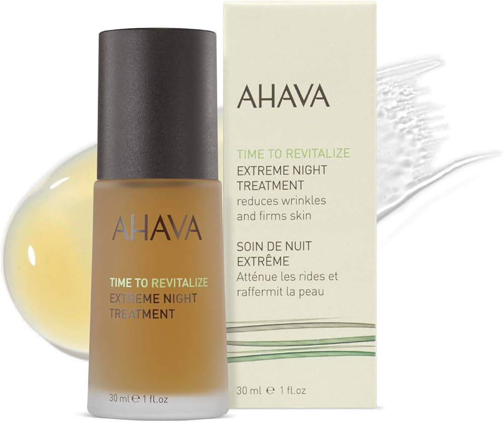 AHAVA Extreme Night Treatment - Exclusive Moisturizer, Neck & Chest Cream, Smoothes Skin & Reduce... | Amazon (US)