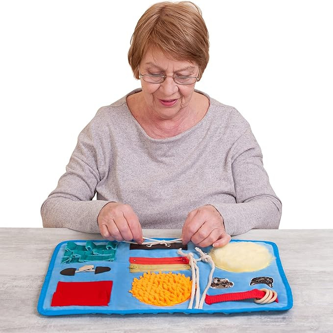 Fidget Blanket for Dementia | Calming & Comforting Dementia Activities for Seniors | Dementia Pro... | Amazon (US)