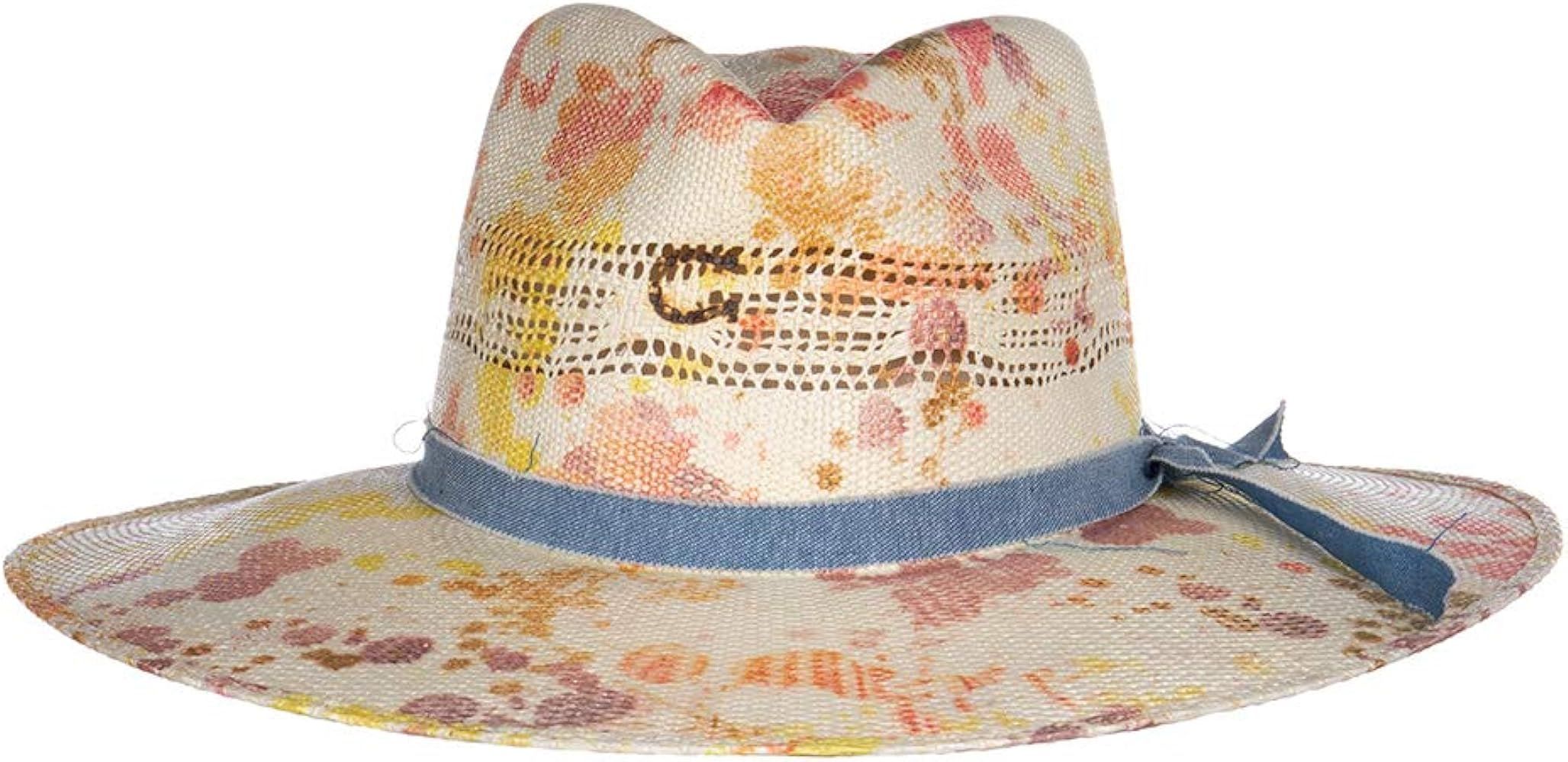 Charlie 1 Horse Hats Womens Big Splash Splattered 3 3/4 Brim Straw Fashion Hat | Amazon (US)