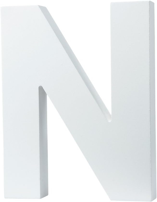 5.9"（L x4.6(H) x0.8(W) 15x11.8x2cm Wall Letters Marquee Alphabet N Wood Wooden Number DIY Block... | Amazon (US)