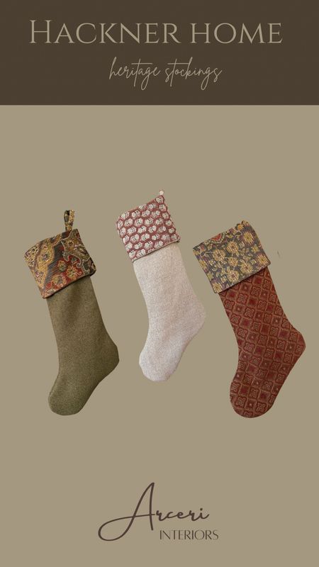 The most beautiful vintage like stockings from Hackner home! 

#LTKHoliday #LTKhome