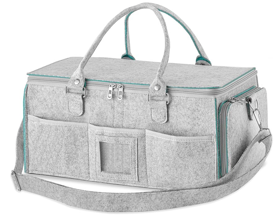 HBlife Baby Diaper Caddy Organizer, Nursery Storage Bin, 16" x 10" x 7" Large Portable Basket Sho... | Amazon (US)