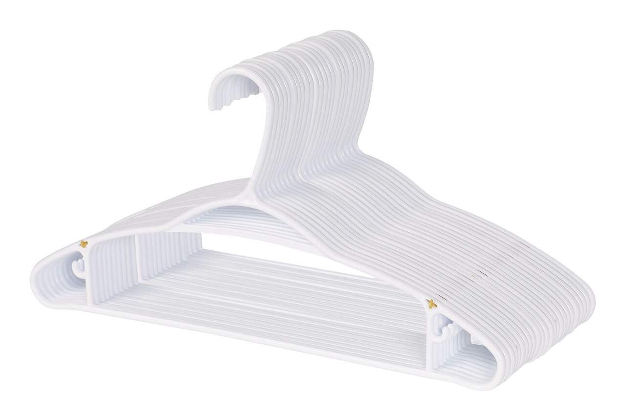 Type A Plastic Hangers, Slim, White, 24-pk | Canadian Tire