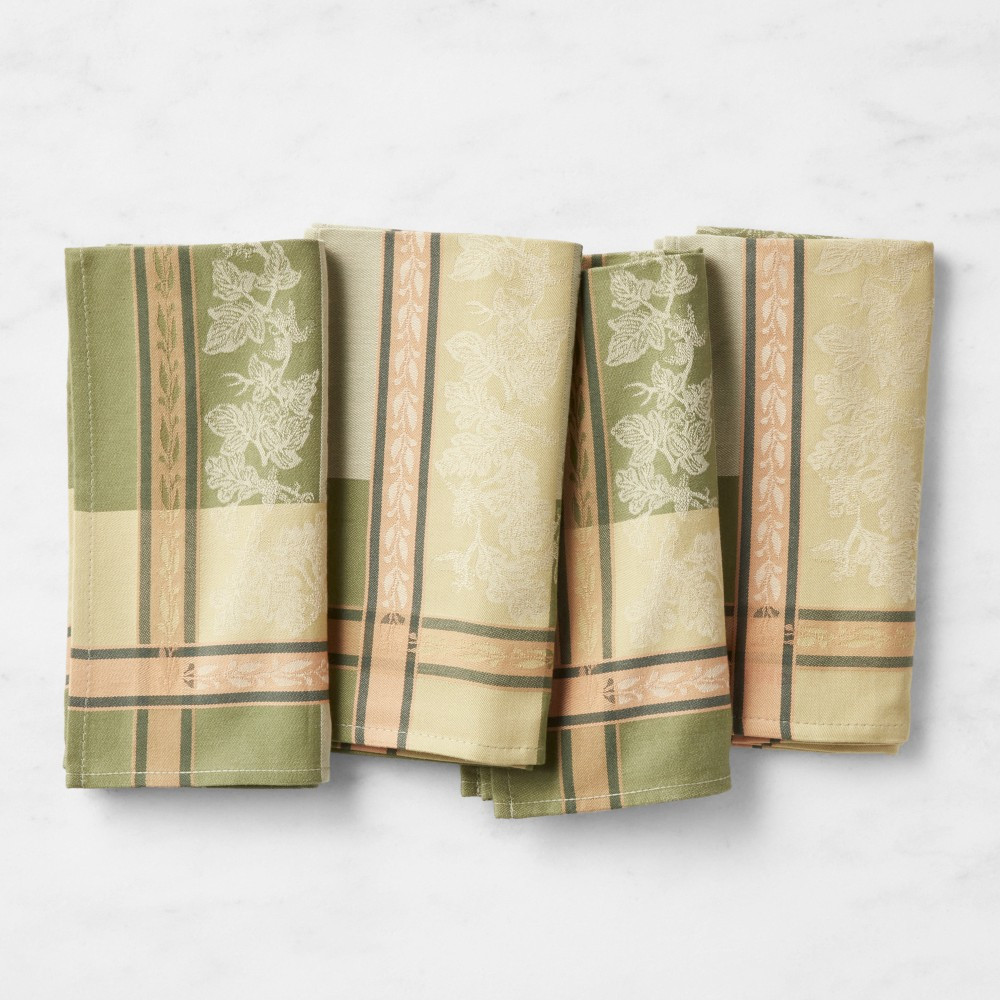 Foliage Jacquard Napkins, Set of 4 | Williams-Sonoma