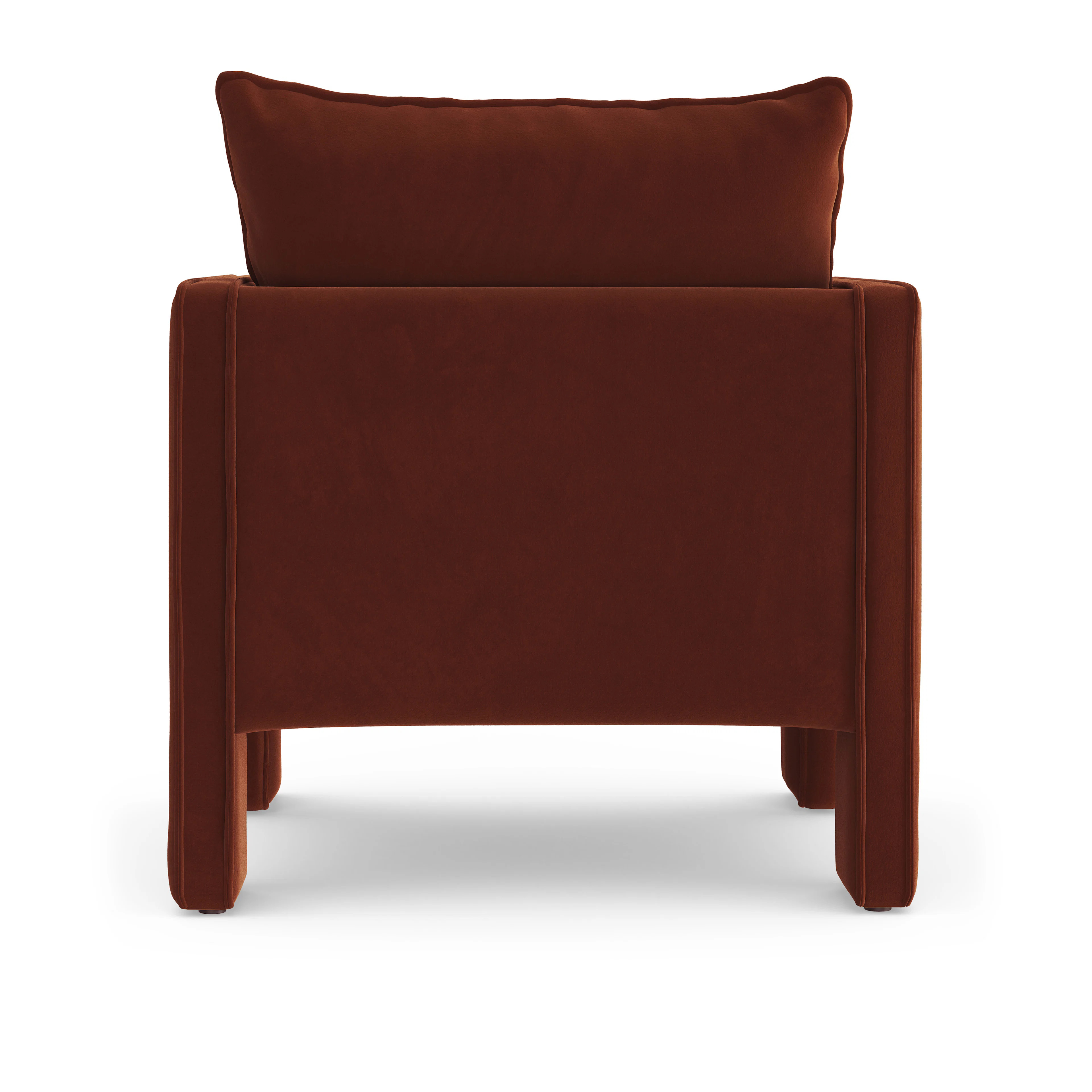 Oren 29.5" Velvet Lounge Chair - Hale Rust | Article