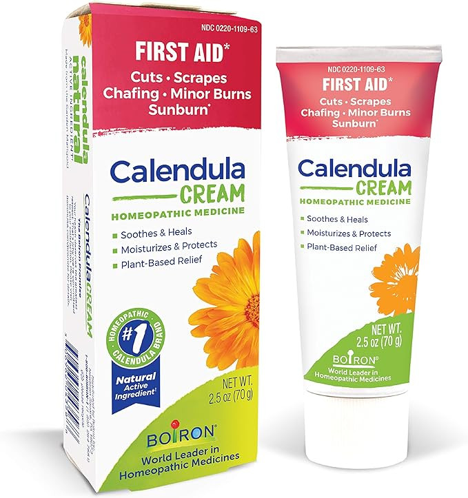 Boiron Calendula Cream for First Aid, Minor Burns, Cuts, Scrapes, Insect Bits and Sunburn - 2.5 o... | Amazon (US)