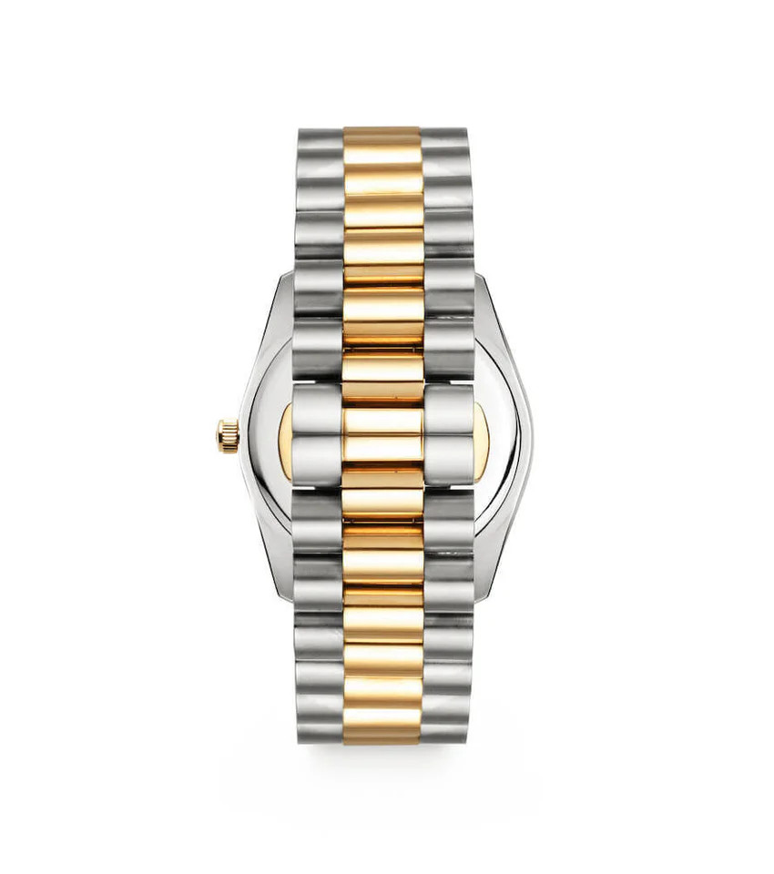 Silver Chain Champagne Belgravia 36 Watch | Abbott Lyon
