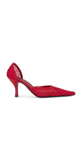 Magda Butrym Crochet Pump in Red. - size 40 | Revolve Clothing (Global)