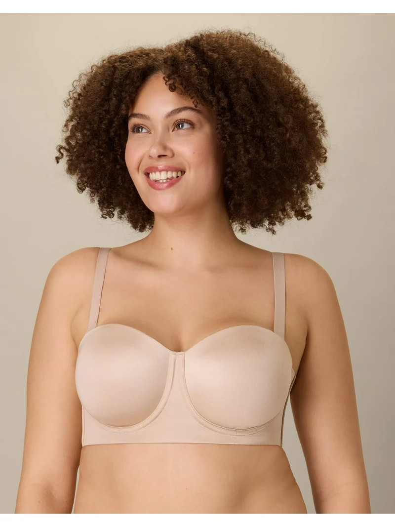 Playtex Full-Coverage Strapless Bra with Convertible Straps, Moisture-Wicking  Almond 36DD Women'... | Walmart (US)