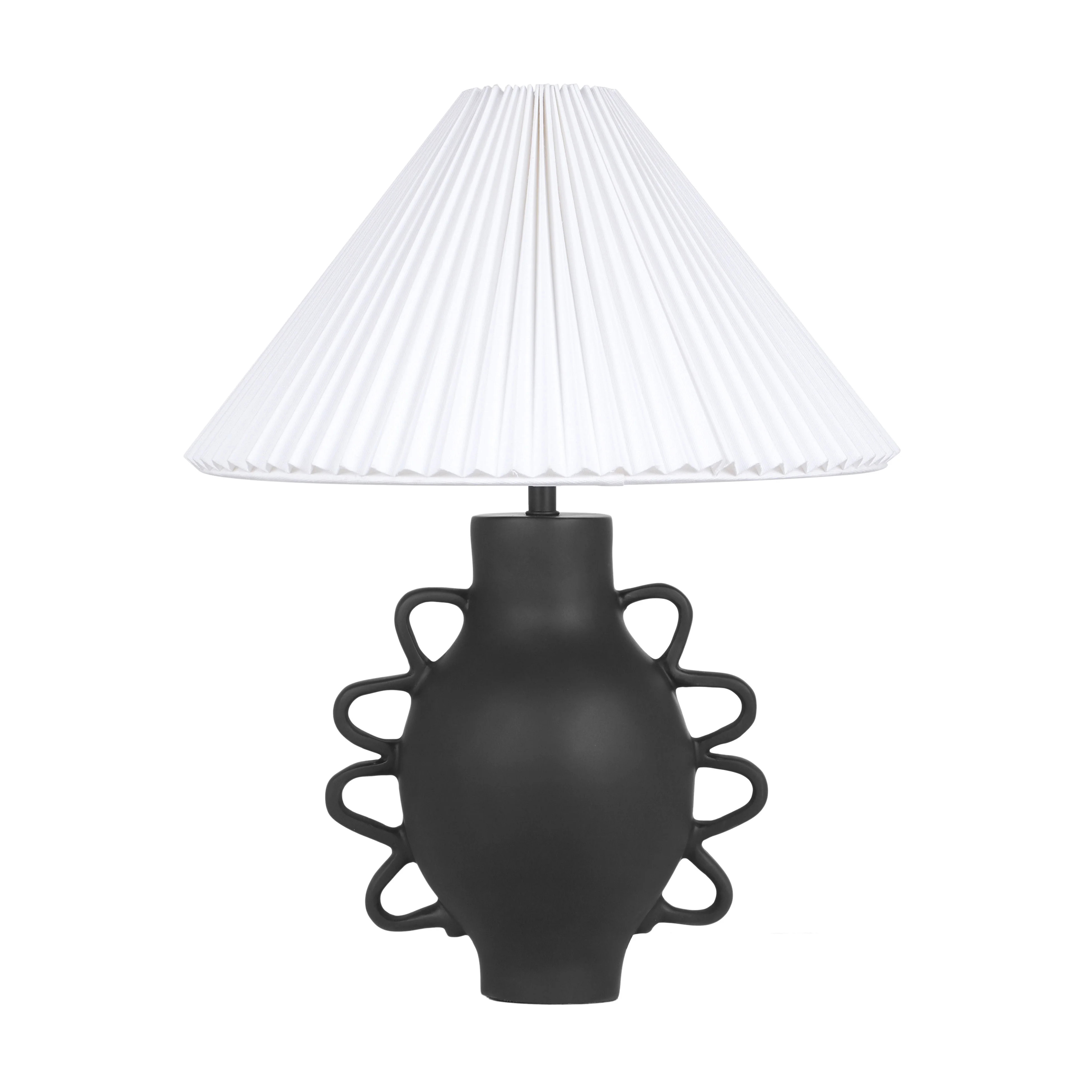 Hazza Black Pleated Table Lamp - Walmart.com | Walmart (US)