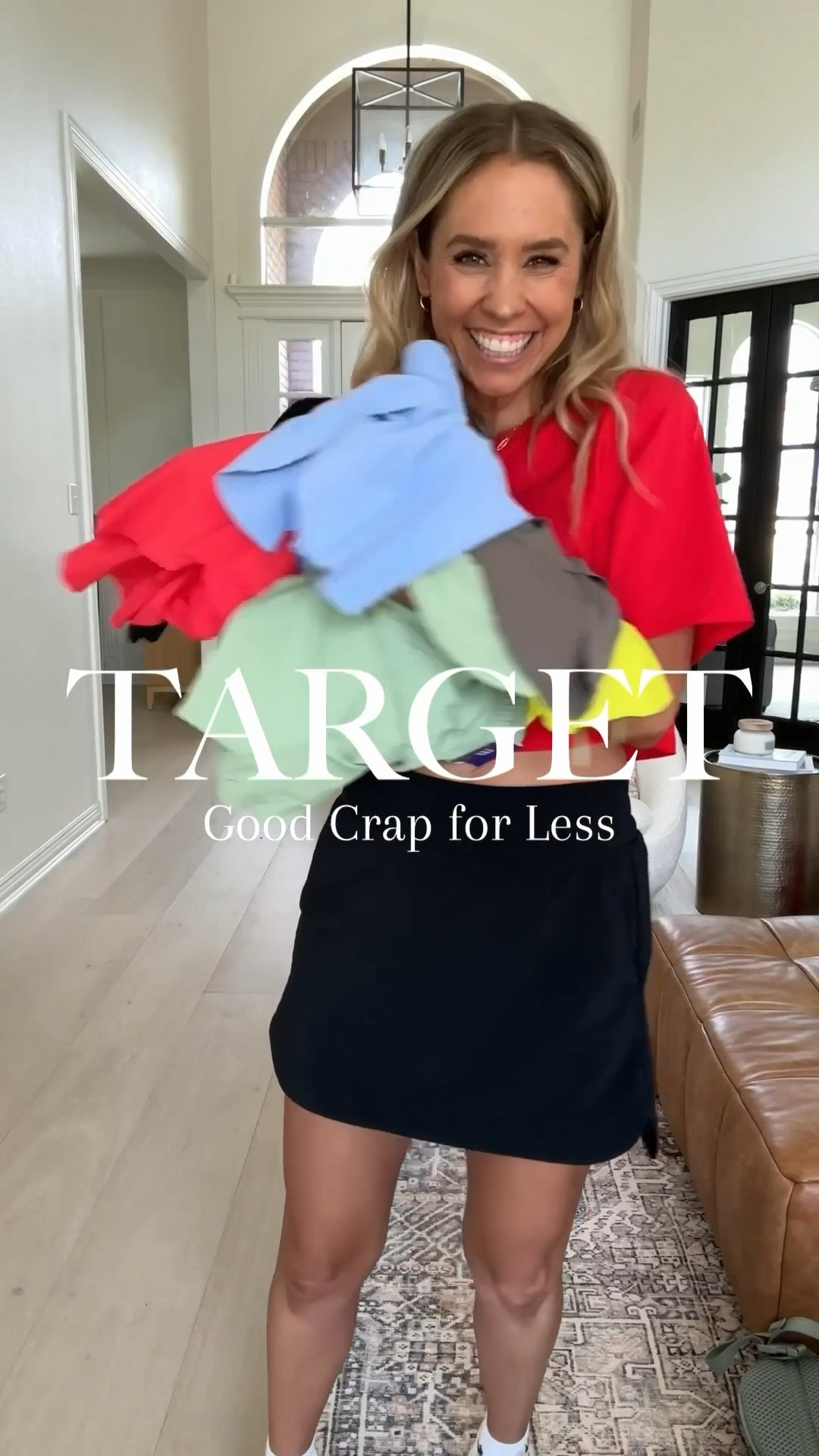 THE shorts of the summer!🙌🏻☀️🤍
You are gonna LOOOOOVE these $24 Viral Butterfly shorts from Target. They are double lined w/flexible stretch fabric & have a full elastic waist band. They come in 10 different colors and go from sizes XS-XXL. Best part is how flattering these are with the high waistband and flowy top layer.
SIZING: order your tts or go up one size if in between sizes. I ordered small in all and a medium in the red. The small fit but I think I like the M best!
5’5” // 125lbs // size 4