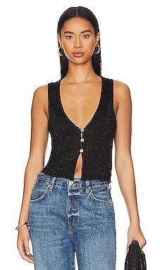 Free People Seascape Vest in Black Combo from Revolve.com | Revolve Clothing (Global)