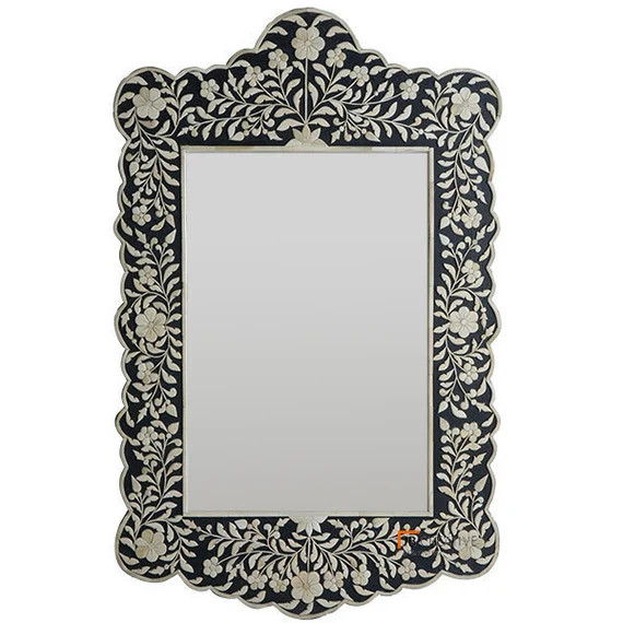 Bone Inlay Mirror Frame Antique Handmade Frame Wooden Frame | Etsy | Etsy (US)