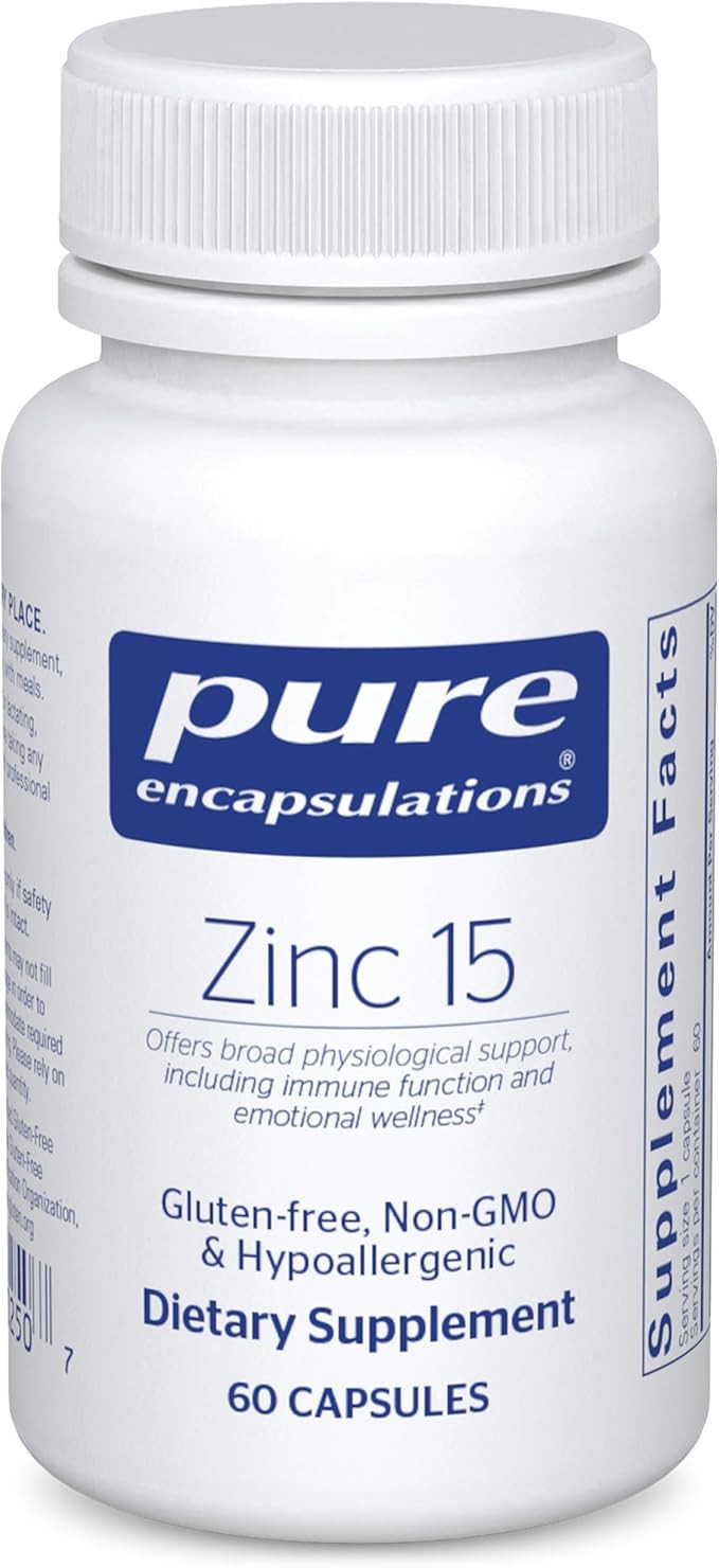 Pure Encapsulations Zinc 15 mg - Zinc Picolinate Supplement for Immune System Support, Growth & D... | Amazon (US)