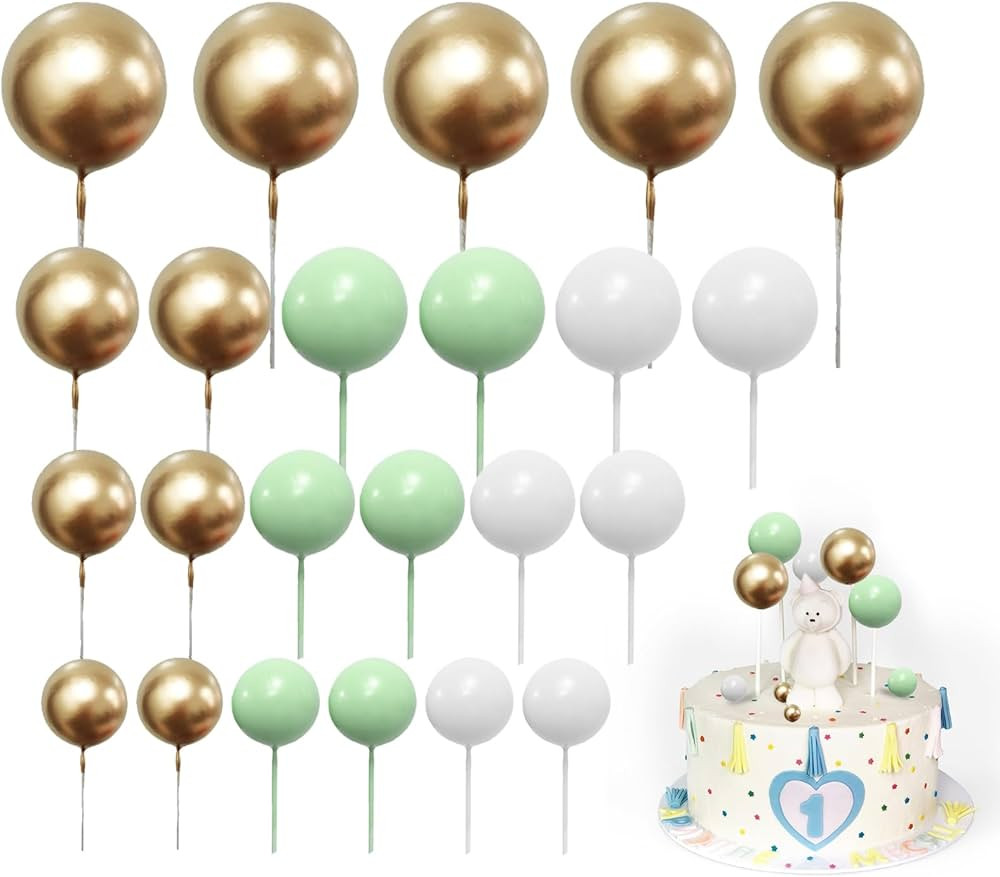 DUOBEY 55pcs Mini Balloon Cake Topper, Balloon Cake Topper Birthday, Wedding Cake Decorations for... | Amazon (CA)