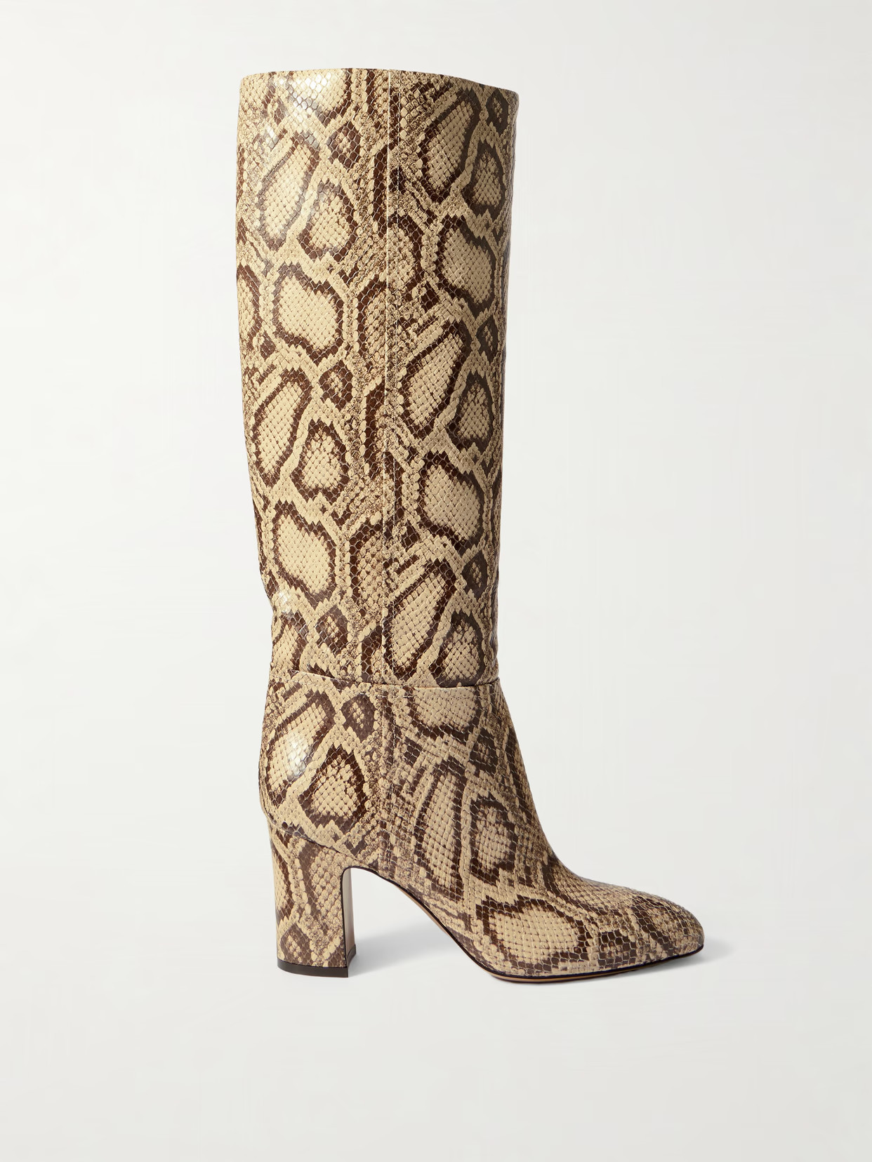 Paris Texas - Lavinia Snake-effect Leather Knee-boots - Animal print | NET-A-PORTER (US)