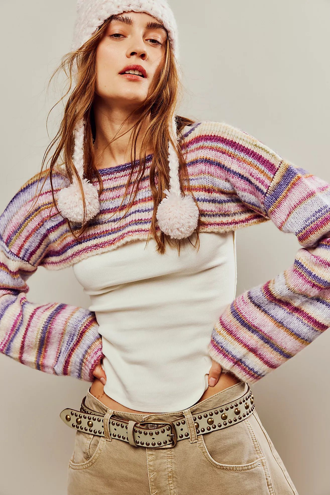 Space Dye Stripe Bolero | Free People (Global - UK&FR Excluded)