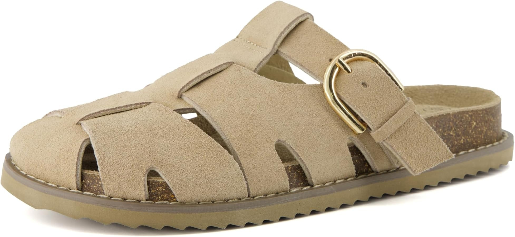 CUSHIONAIRE Benson Women’s Fisherman Clog – Suede Slip-On Sandal with Adjustable Buckle & Con... | Amazon (US)