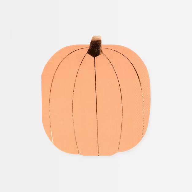Meri Meri Pastel Halloween Pumpkin Napkins (Pack of 16) | Target