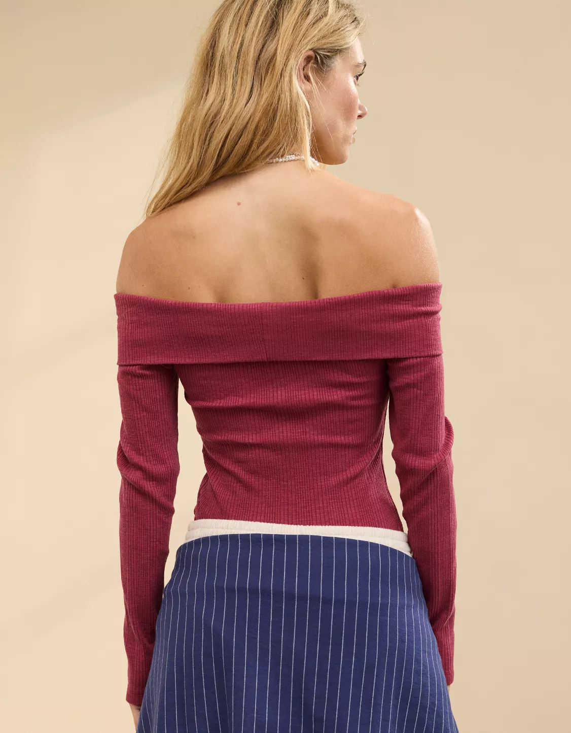 Aerie Long Sleeve Off The Shoulder Bodysuit | Aerie