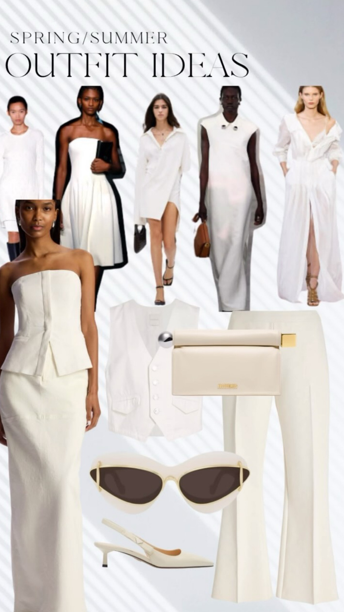 Trends to Elevate Your Style Game

As the temperature rises, it’s time to revamp your wardrobe with the hottest trends of the season. As a dedicated fashion stylist, I am thrilled to share with you the top summer outfit trends that will keep you looking chic and stylish all summer long.

Trending Shades for Summer:

1. White: A timeless classic, white is a refreshing choice for summer of 2024. The crisp and clean look of all-white outfits or use white as a base to make other colors pop.

2. Butter Yellow: This soft and sunny hue radiates warmth and happiness. Incorporate butter yellow into your summer wardrobe for a fresh and cheerful look this summer.

3. Sky Blue: Reminiscent of clear summer skies, sky blue is a calming and cool shade that is perfect for hot days. Opt for sky blue pieces to add a touch of serenity to your outfits.

4. Lilac: Dreamy and romantic vibes of lilac for this spring summer. This soft and feminine shade will add a whimsical touch to your wardrobe especially if chosen head to toe.

5. Pastels: Shades like mint green, soft pink, and baby blue are always a hit during the spring/summer months. Mix and match pastel hues for a sweet and playful look that is perfect for the season.

Trending Items for Summer:

1. Masculine Suits: Embrace the power suit trend this summer with tailored blazers and trousers. Opt for light fabrics and relaxed silhouettes for a modern twist on this classic look.

2. Suit Vests: Elevate your summer outfit with a stylish suit vest.

3. Vintage Style: Channel retro vibes with vintage-inspired pieces like high-waisted shorts, flowy dresses, and statement accessories. Mix and match vintage style with modern pieces for a unique and eclectic look.

4. Metallics: Add a touch of glamour to your summer outfits with metallic accents. A pair of shimmering sandals, a metallic handbag, or a statement piece of jewelry, metallics will elevate your look and keep you shining all season long.

5. Draping: Experiment with draping and asymmetrical silhouettes to add a dose of drama to your summer outfits. Flowy dresses, draped tops, and cascading skirts will create movement and interest in your looks.

Follow for more style tips!⭐️