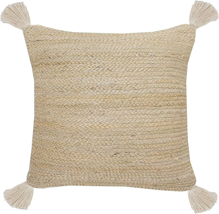 LR Home PIL7641 Throw Pillow, 20" x 20", Tan | Amazon (US)